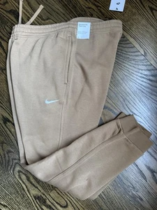 Nike Sportswear Pants Club Fleece Tapered Joggers Tan 826431-258 Men’s sz L - Picture 1 of 7