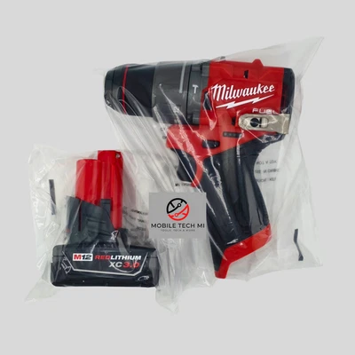 Milwaukee M12 FUEL Hammer Drill Driver 3404-20 + XC3.0 Battery 3.0 Ah NEW GEN 3 - Image 1 of 4