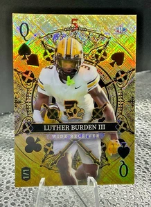 Luther Burden III Gold Mirror 2024 Wild Card 5 Card Draw Stacked Deck 1/1 - Picture 1 of 3