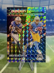 2025 Panini Mosaic Omarion Hampton & Jonathan Taylor Carbon Copy Silver Prizm RC - Picture 1 of 2