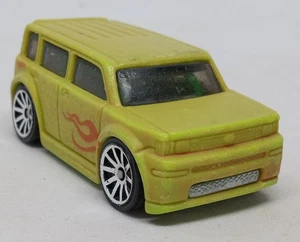 Hot Wheels Matte Pea Green W/Flames Scion xB Loose Diecast 1:64 - Picture 1 of 6