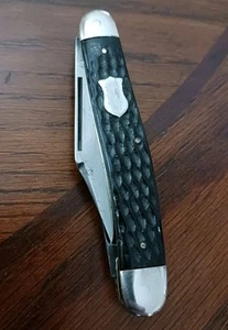 Vintage Early IKCO Large stockman 3 Blade Folding Pocket Knife Rare - Picture 1 of 5