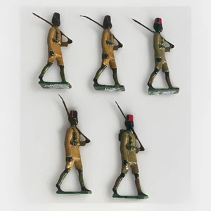 De colección Britains Kings Rifles Africanos Plomo 1/32 Juguete Soldados X 5 225? Set - Imagen 1 de 5