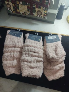 3 Women's Cozy Slouch Crew Socks - Universal Thread Pink Size 4-10 NWT - Picture 1 of 6
