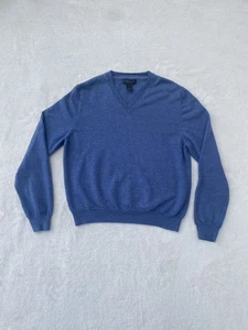 The Mens Store Bloomingdales Herren 100% Merinowolle Pullover Gr. XL Blau - Bild 1 von 7