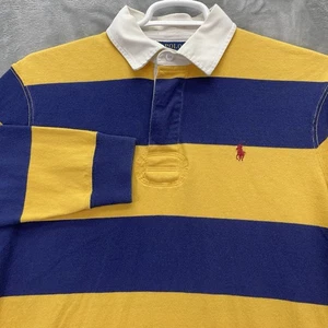 Polo Ralph Lauren Shirt Men Large Rugby stripe college school preppy stripe - Picture 1 of 13