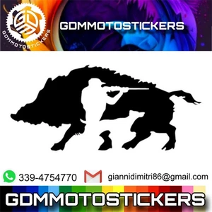 Adesivo PRESPAZIATO caccia Hunter - Picture 1 of 19