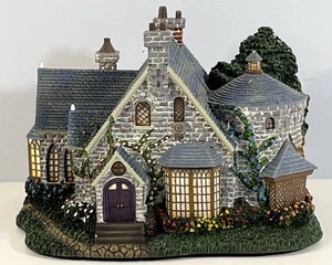 Thomas Kinkade Hawthorne Village 2002 lampada casa padronale - Foto 1 di 8