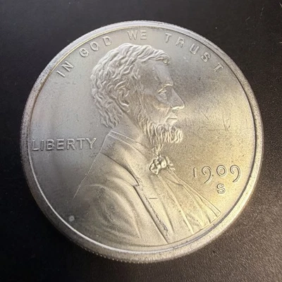 Vintage Golden State Mint Lincoln Cent 1909-S V.D.B.  1 troy oz Silver R288 - Image 1 of 2