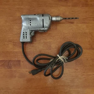 Vintage Black & Decker 1/4" Electric Home Utility Drill Fallout Decor WORKS RARE - Picture 1 of 6