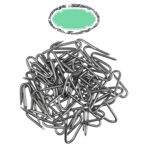 70 Pcs Fence Staples U-shaped Nails Masonry Fasteners Steel Fencing - Picture 1 of 12