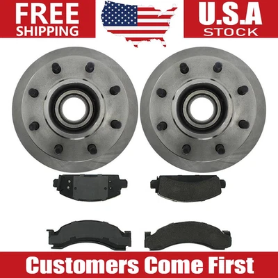 Juego de rotores de freno delanteros + pastillas de freno para 1975 1976 1977 1978 GMC C35 Foto 1 de 4