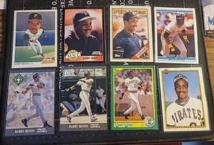 Lotto x8 Card Barry Bonds, anni '90 tutte Pitt Pirates, Fleer, Score, Donruss, Topps - Foto 1 di 10