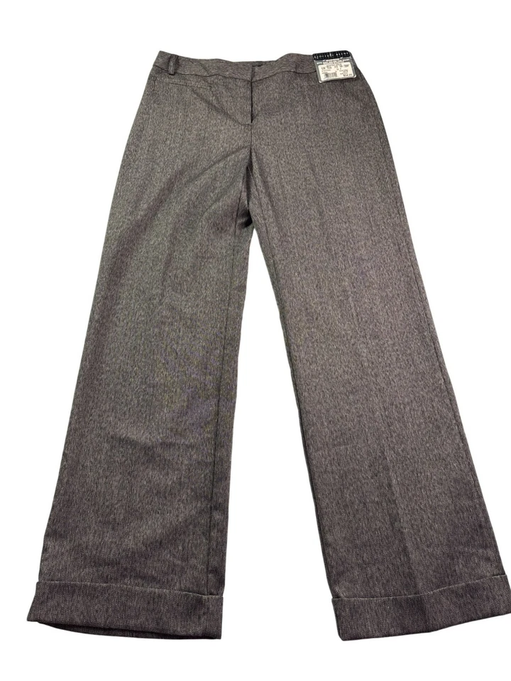 Pantalones acampanados elásticos vintage Y2K Geoffrey Beene Madison para mujer talla 4 marrón Foto 1 de 4