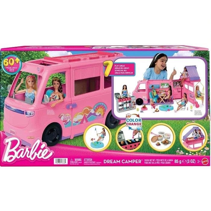 Mattel HRJ78 Barbie Camper dei Sogni con 60 Accessori - Immagine 1 di 1