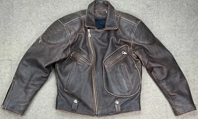 E K Leather USA Evel Knievel Collection Mens Vtg & Rare Motorcycle Jacket Size M - Image 1 of 4