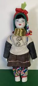 Ethno Thai Hill Tribe Porzellan Puppe 27 cm - Bild 1 von 7