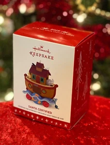 2016 Hallmark HERITAGE NOAH'S ARK Ornament WEIHNACHTSMANN ZERTIFIZIERT #4 Erbstück Spielzeug - Bild 1 von 4