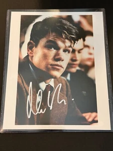 FOTO FIRMADA POR MATT DAMON - JSA - CORBATAS ESCOLARES - Imagen 1 de 2