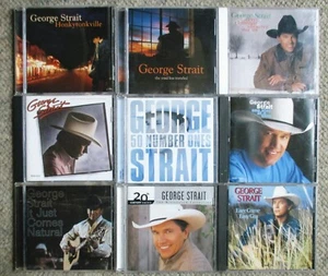 George Strait 9 CD Lot Number Ones Honkytonkville Best of & more Very Clean - Picture 1 of 3