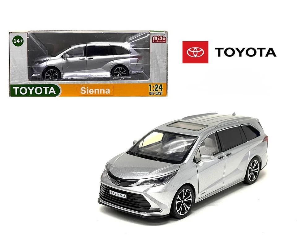 24 SCALE TOYOTA SIENNA MINIVAN - LIMITED EDITION -SILVER — 第 1/1 张图片