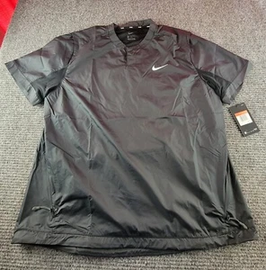 Women's Nike AV6696-010 Large Black Softball Rain Pullover NWT MSRP $60 - Picture 1 of 10