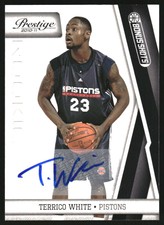 2010-11 Prestige Bonus Shots Black Signatures #195 Terrico White Autograph /99