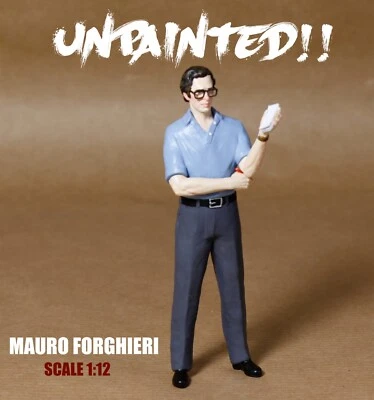 MAURO FORGHIERI FIGURA NON DIPINTA FERRARI CMC, EXOTO, MINICHAPMS Scala 1:12 - Immagine 1 di 4