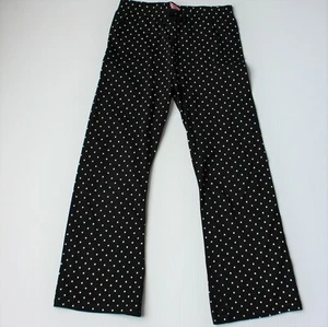 Cooper Key Girl's Black Polka Dot Wide Leg Leggings Pants size 6 - Picture 1 of 2