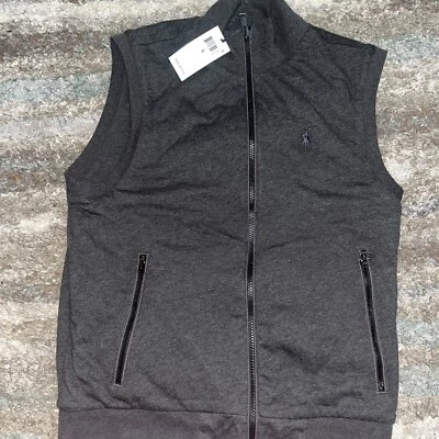 Polo Ralph Lauren Men's Size small Quilted Diamond Vest Grey $198 NEW Reversible - Image 1 of 4