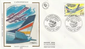 FRANCE 1992 FDC LIAISON POSTALE AERIENE NANCY LUNEVILLE YT 2778 - Imagen 1 de 1