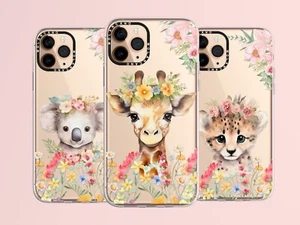 For Samsung Galaxy A15 A35 A55 A34 A05S 25 5G Clear Case Shockproof Floral Cover - Picture 1 of 21