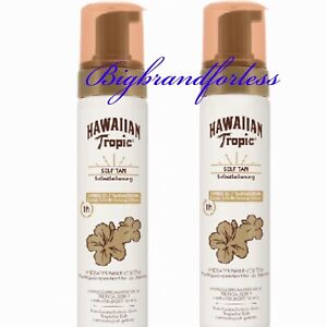 Hawaiian Tropic Express 1 HOURS SELF Tanning Foam 200ml -2 Pack RRP £30