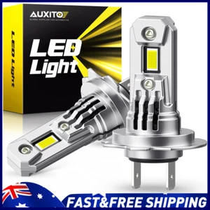 2x H7 LED Headlight Globes Bulb High/Low Beam Super Bright 6500K White 100W 12V - Picture 1 of 12