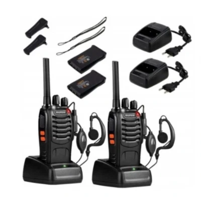 Walkie Talkies long range Set Of 2 BAOFENG 1-8 km BF-888S With UK adapter Plug - Image 1 of 4