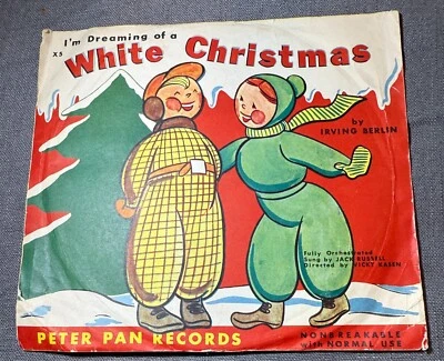 I'M DREAMING OF A WHITE CHRISTMAS - PETER PAN RECORDS  # X5 -  1951  - VG++ - Image 1 of 3