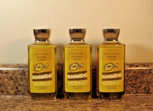 Bath & Body Works Iced Lemon Pound Cake Shower Gel LOT Of 3 NEW - Picture 1 of 2