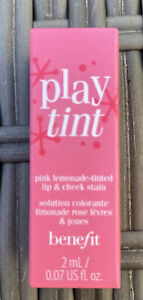 Benefit Playtint Lip & Cheek Stain Pink-lemonade tinted 2ml Mini/Sample Size New