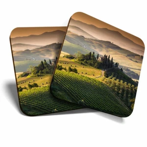 2 x Coasters - Tuscany Italy Italian Travel Home Gift #2339 - Picture 1 of 7