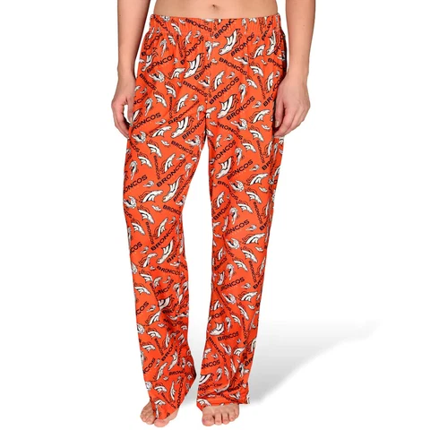 Forever Collectibles NFL Women's Denver Broncos Repeat Print Logo Comfy Pants Cover