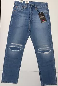 Jean Levi's Hombre Premium 501 '93 Pierna Recta Azul 31X30 32X32 32X30 34x34 - Imagen 1 de 22