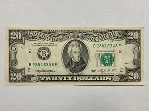 Crisp Series 1993 New York District Twenty Dollar Bill - Picture 1 of 2