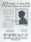 Wm. Rowe & Co. Boys & Girls Tailors & Outfitters Advert #2 : 1922 Clothing Print