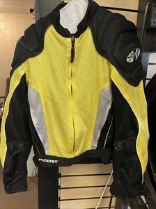 Chaqueta acolchada de motocicleta Joe Rocket Phoenix negra/amarilla - talla S - Imagen 1 de 10