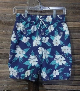 Oshkosh Swim Trunks Boys 12 Sharks Aloha Ferns Board Shorts Waterpark Fun Summer - Picture 1 of 11