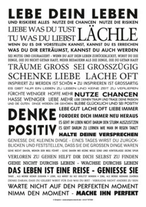 Lebe dein Leben - Sticker PVC Aufkleber - Motivation Sprüche 7x10 cm - Bild 1 von 1
