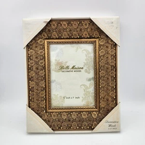 Bronze verzierter Bilderrahmen Schmuck Deko Hölzer Kollektion Belle Maison 5x7 - Bild 1 von 8