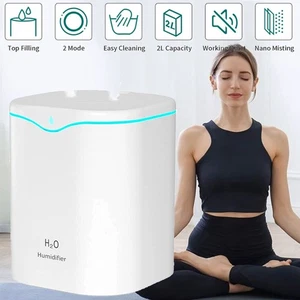 2000ml Ultraschall Luftbefeuchter Ultraschall Diffuser Air Humidifier +LED Licht - Bild 1 von 12