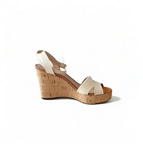 Cuñas de lona Chloé en blanco roto/crema tamaño: 37 euros (7 EE. UU.) - Imagen 1 de 9