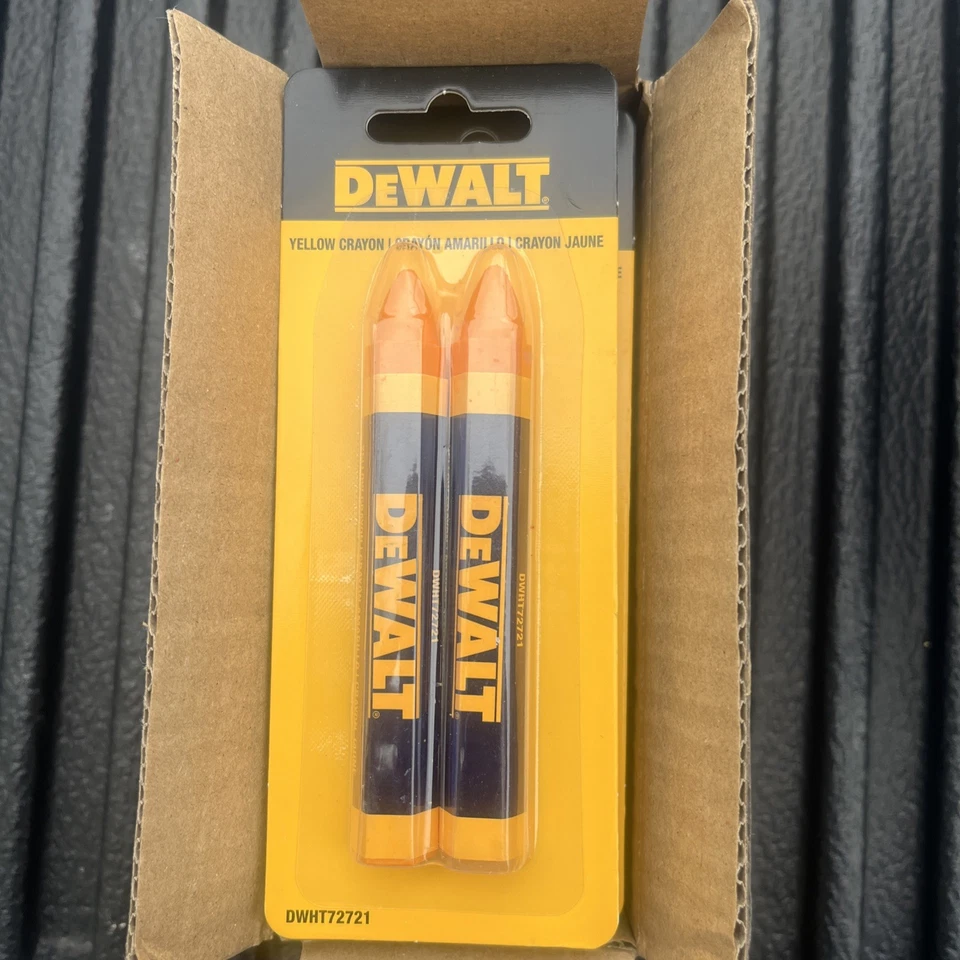 6 Dewalt Yellow Crayon - Image 1 of 1